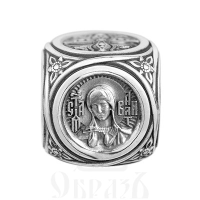 бусина «мученица валентина», серебро 925 проба (арт. 114.157)